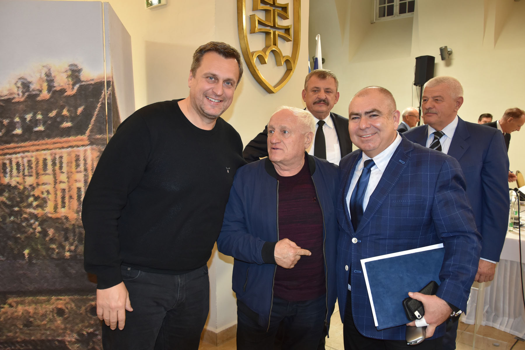 JUDr. Andrej Danko, predseda NR SR a Peter Baláž, majster Československa